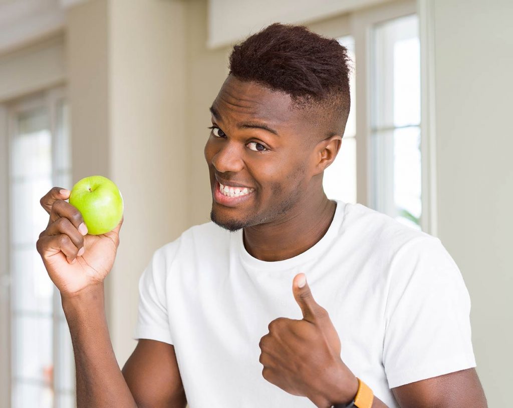 Stop the virus: it’s a good idea to wash fruit, then wash your hands before munch.